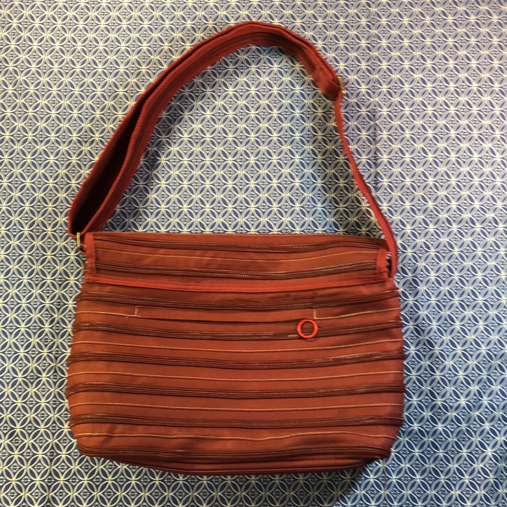 Zipit vintage red large messenger bag with pockets - Picture 2 of 9